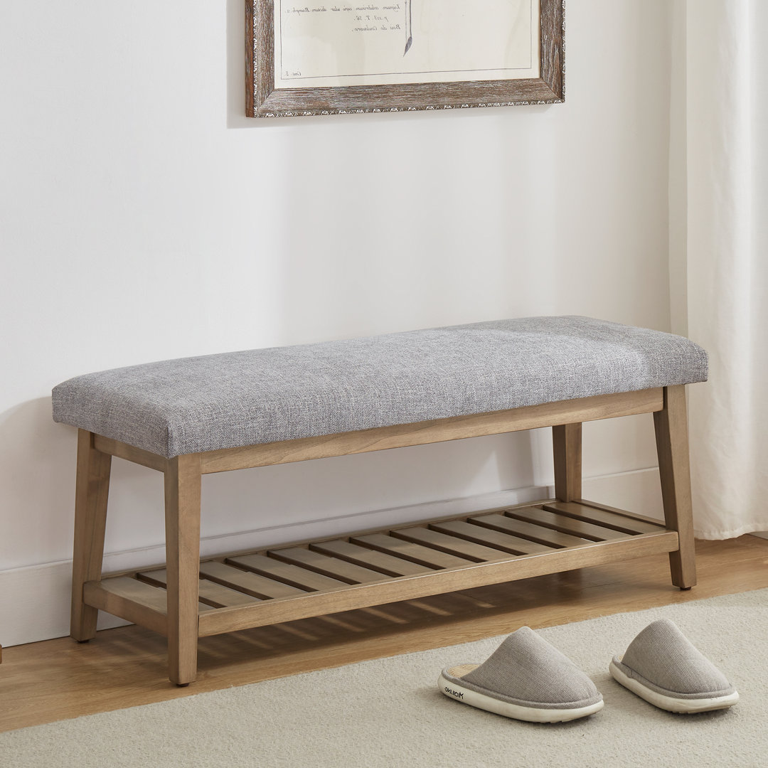 Hahnville 44" W Upholstered Storage Bench